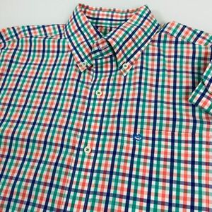 Southern Tide Mens S Multicolor Plaid Button Down Shirt Excellent Stretch Cotton